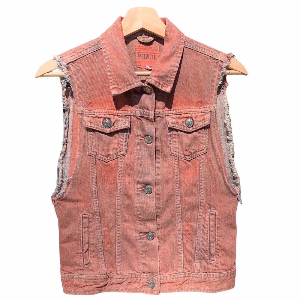 Overdyed Denim Vest